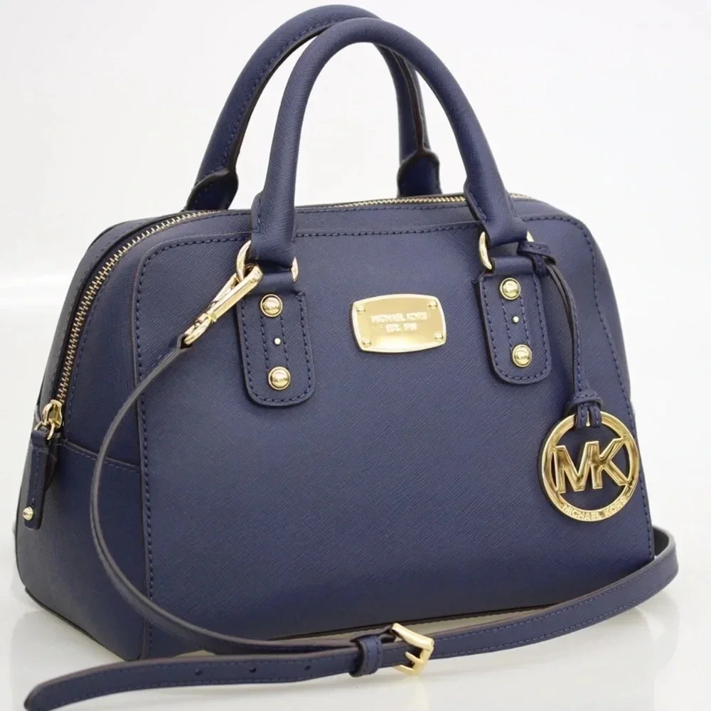 Michael Kors Leather Satchel Crossbody Bag Large